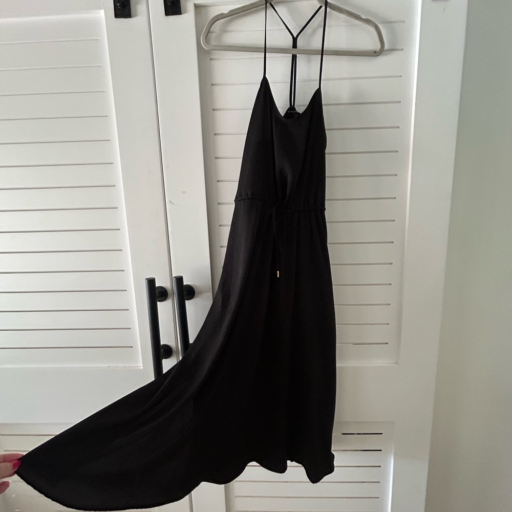 Banana republic satin drawstring dress